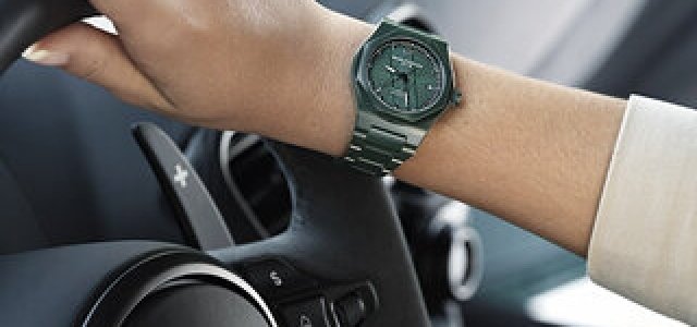 フレデリック・コンスタント 自動巻き時計 ヒルシュリーフベルト付き