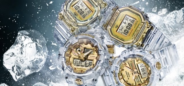 クリアスケルトンがゴールドカラーを引き立たせるG-SHOCK限定モデル