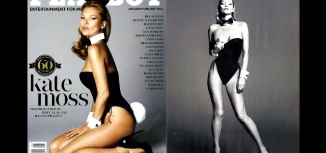SAINT LAURENT｜PLAYBOYの表紙にバニーガール姿のケイト・モス