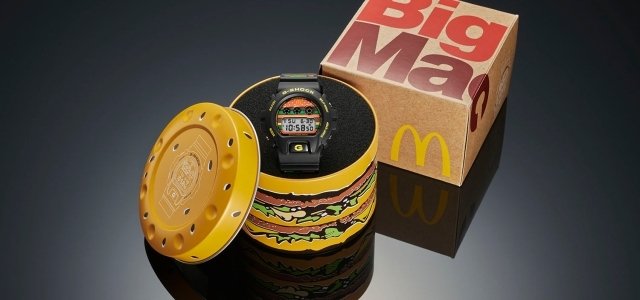 マクドナルドとG-SHOCKのコラボ!? ビッグマックウォッチ1000本