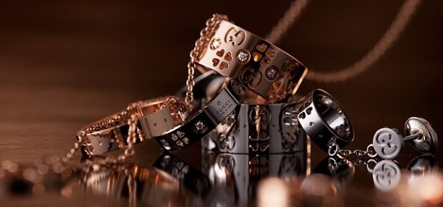 GUCCI アイコン　アモールリング　ダイアモンド GUCCI - グッチ リング アイコンアモール 12号 K18PG の通販 by