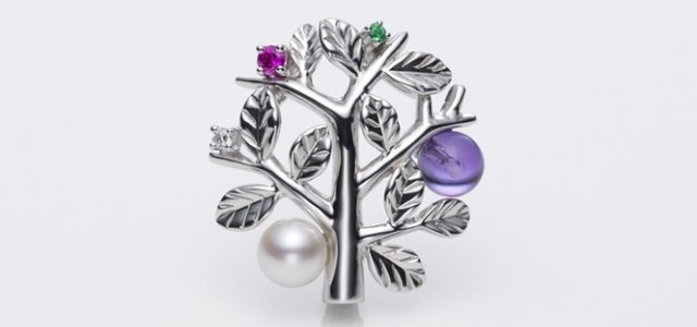 ミキモトチャリティーアクセサリー ミキモト MIKIMOTO チョーカー 珊瑚 モチーフ 110年記念 チャリティー