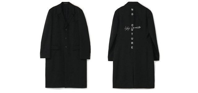 YOHJI YAMAMOTO チェスターコート　NO FUTURE YOHJI YAMAMOTO チェスターコート NO FUTURE ヨウジヤマモトからユニ
