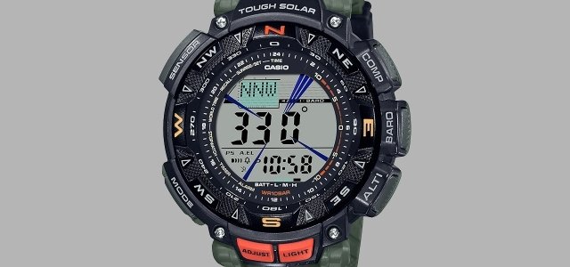 アウトドアで活躍するPRO TREK「PRG-240」に、アースカラーの新モデル