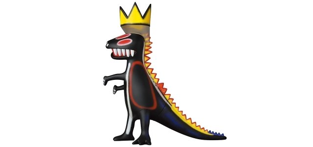 JEAN-MICHEL BASQUIAT 恐竜型フィギュア バスキアの描いた「王冠をかぶった恐竜」が立体化 | MEDICOM TOY