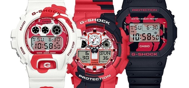 和柄“錦鯉”のテクスチャーを表現した新作3機種をリリース｜G-SHOCK