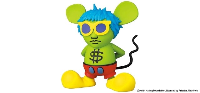 キース・ヘリングの代表作「ANDY MOUSE」がフィギュアで登場