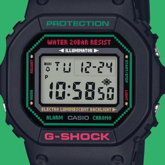 恋人たちに贈る、’90s風のポップなドット絵のクリスマス限定ペアウオッチ｜G-SHOCK