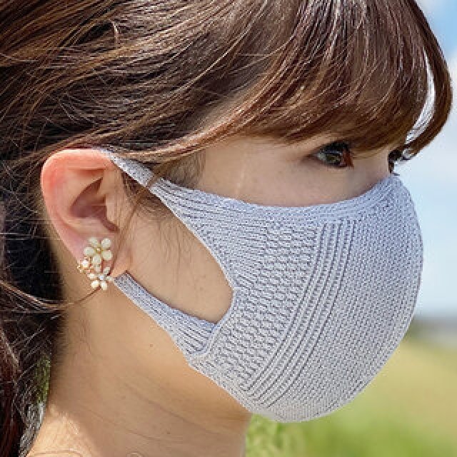 通気性抜群! 「吸水速乾・立体フィット&形状記憶ニットマスク」|noguchi knit