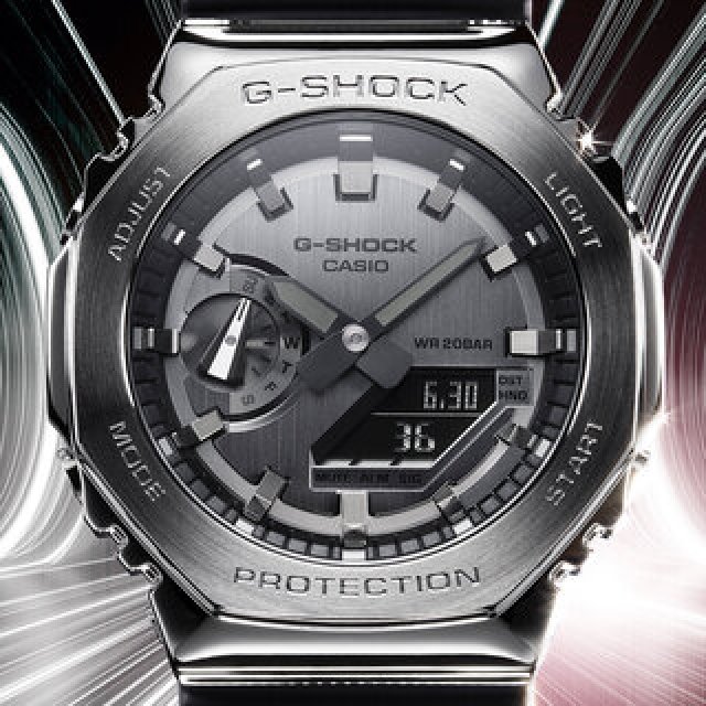 “カシオーク”八角形のメタルベゼルを採用した最新「Gショック」｜G-SHOCK