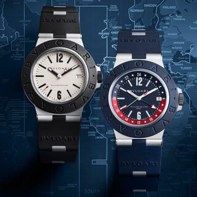 24のタイムゾーン表示を備えた新作「ブルガリ アルミニウム GMT」｜BVLGARI