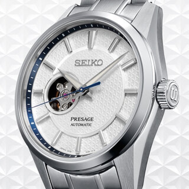  新開発オープンハート機構を搭載。＜セイコー プレザージュ＞2022年新作「Sharp Edged Series」｜SEIKO