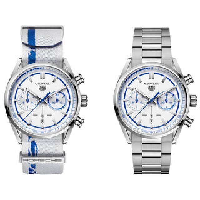 ケースサイドに“Carrera”ロゴ。車体全体をキャンバスにするスポーツカーのデザインコードを踏襲｜TAG HEUER