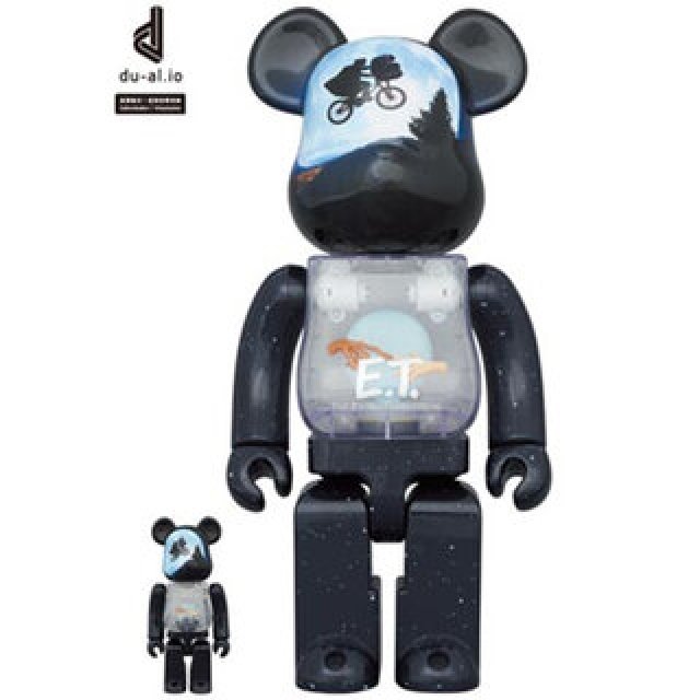 BE@RBRICK E.T. LIGHT UP Ver. 100％ & 400％｜MEDICOM TOY