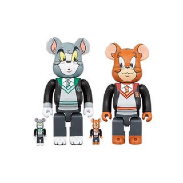 BE@RBRICK TOM AND JERRY in Hogwarts House Robes 100% & 400%|MEDICOM TOY