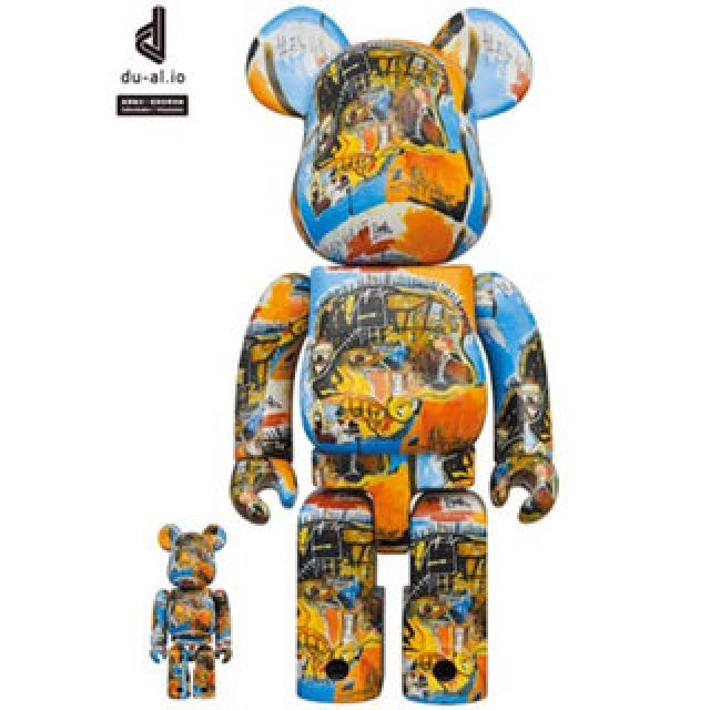 BE@RBRICK JEAN-MICHEL BASQUIAT #10 100% & 400%|MEDICOM TOY