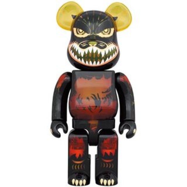BE@RBRICK ゴジラ VS デストロイア版ゴジラ (メルトダウン:クリアイエローVer.) 400%|MEDICOM TOY
