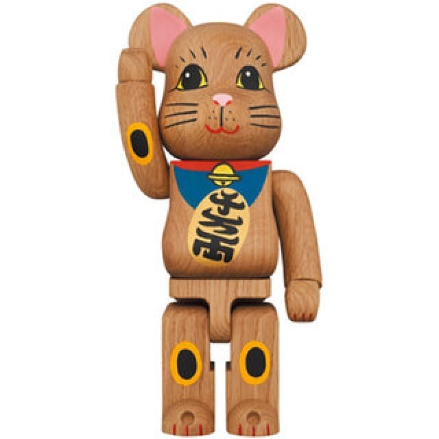 BE@RBRICK カリモク 招き猫 壱 青 400％｜MEDICOM TOY
