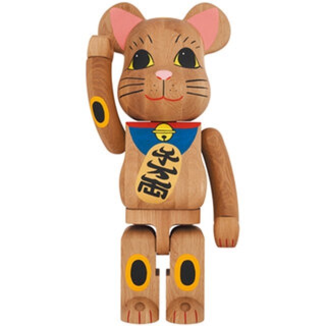 BE@RBRICK カリモク 招き猫 壱 青 1000％｜MEDICOM TOY 