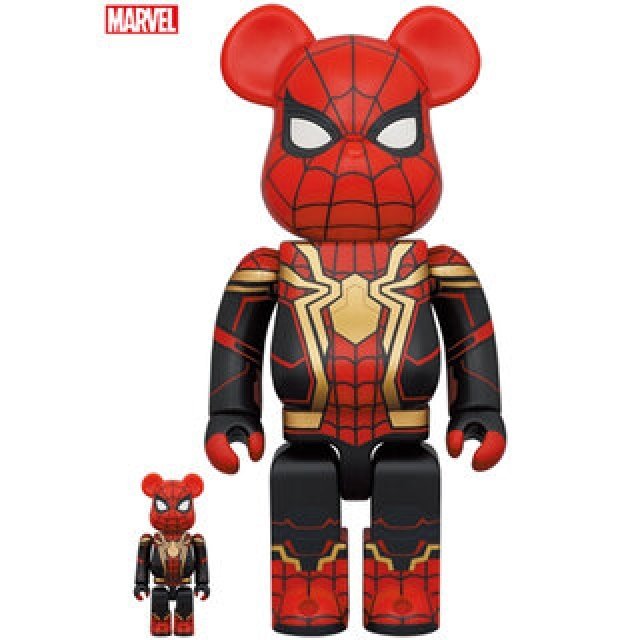 BE@RBRICK SPIDER-MAN INTEGRATED SUIT 100％ & 400％｜MEDICOM TOY