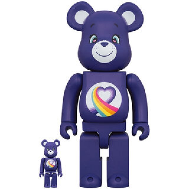 BE@RBRICK Care Bears(TM) Rainbow Heart Bear(TM) 100％ & 400％｜MEDICOM TOY