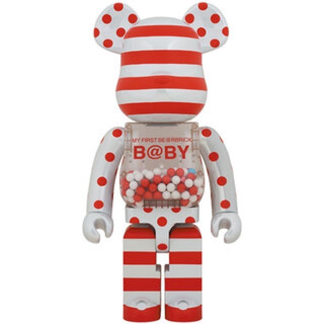 MY FIRST BE@RBRICK B@BY RED & SILVER CHROME Ver.1000%|MEDICOM TOY