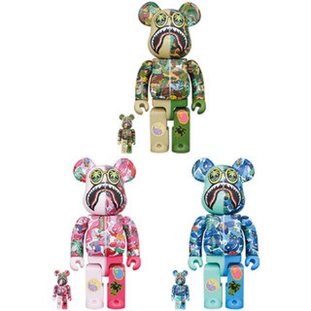 BE@RBRICK Steven Harrington X BAPE(R) SHARK 100% & 400%|MEDICOM TOY