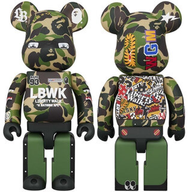 世界的カスタムカーショップ LBWK × BAPE®によるBE@RBRICKのコラボモデル | MEDICOM TOY