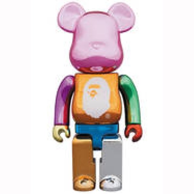 A BATHING APE 25th ANNIV. MULTI COLOR BE@RBRICK 100% / 400% / 1000%｜MEDICOM TOY