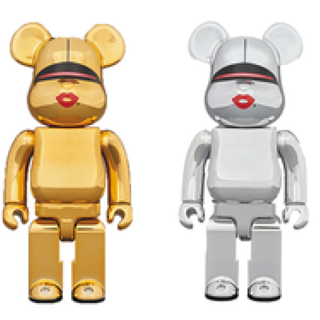 BE@RBRICK TYGA ☓ HAJIME SORAYAMA 100% & 400%  GOLD / SILVER｜MEDICOM TOY
