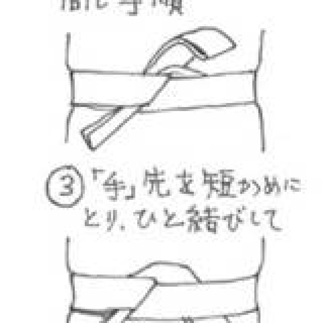 第6回　角帯の結び方（2）