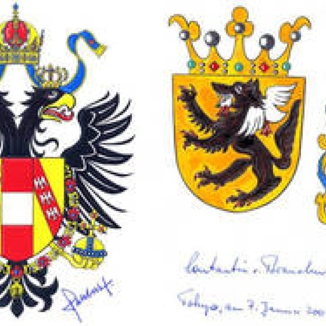 西洋紋章画家、山下一根氏の仕事（その1）