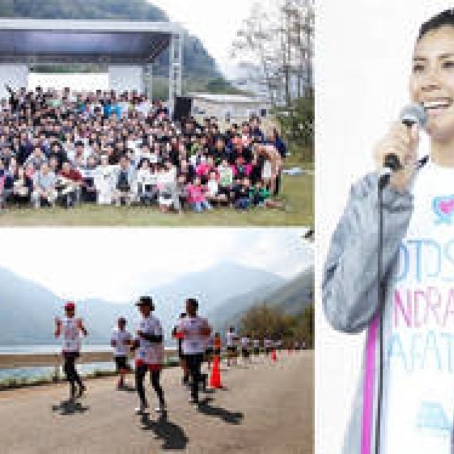長谷川理恵さんが参加した本栖湖ファンドレイジングマラソンをリポート！