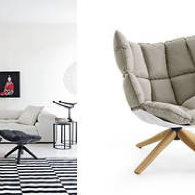 B&B Italia｜4スターベースの最新チェア「HUSK」