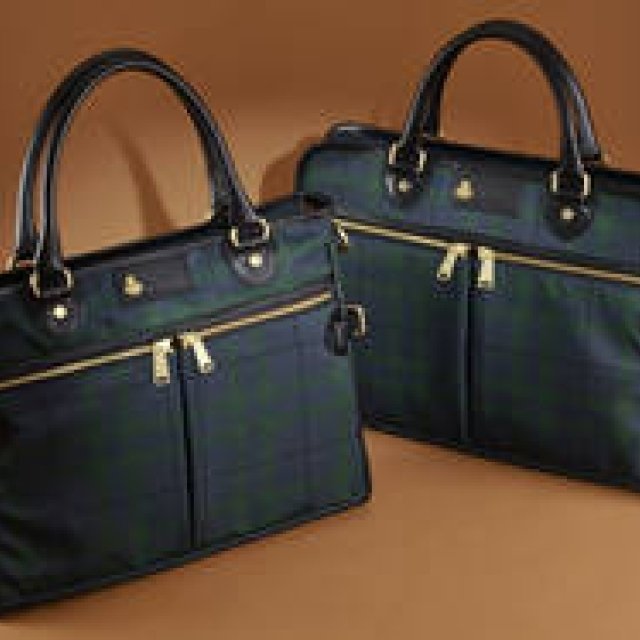 F.CLIO｜伊勢丹新宿店別注・ブラックウォッチ柄ビジネスバッグ発売