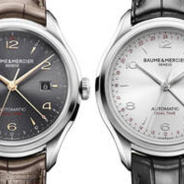 Baume & Mercier｜異なるふたつの時間を表示する「クリフトン GMT」