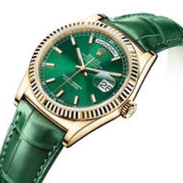 ROLEX｜レザーストラップを採用したカラフルな「デイデイト」