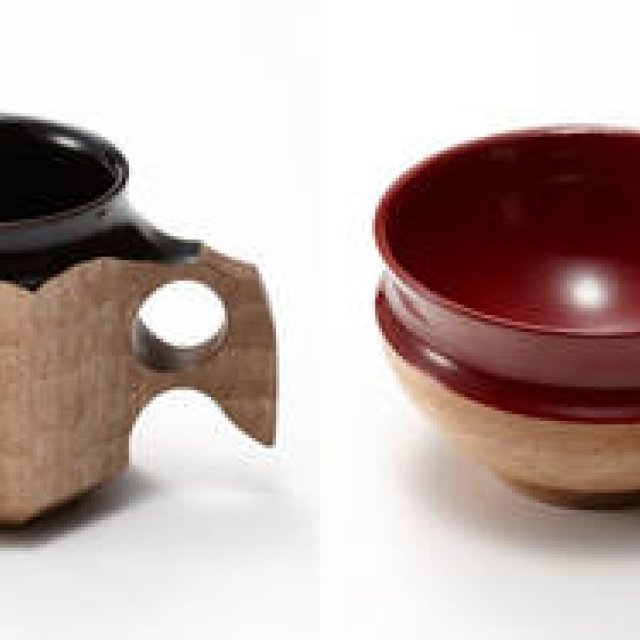 「Y's×AKIHIRO WOODWORKS」の木製マグカップ＆ボウル