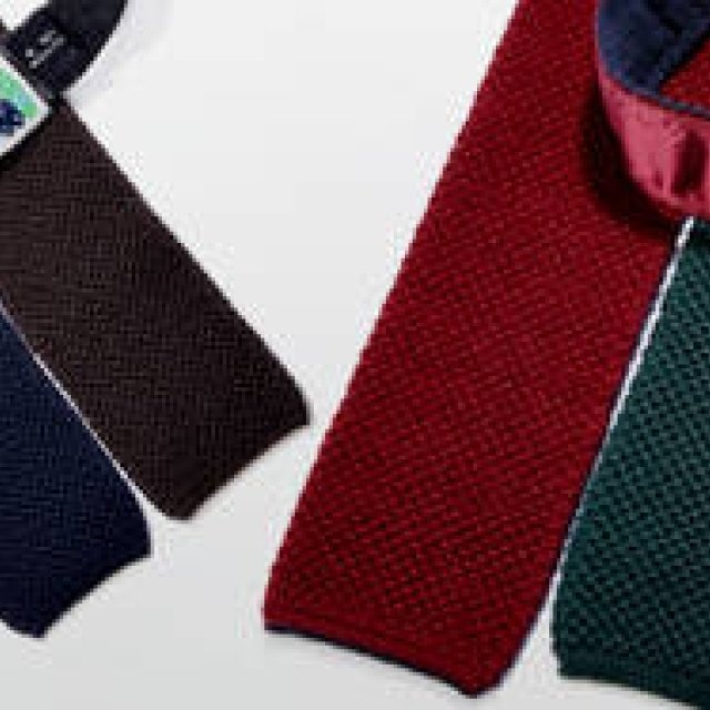 FAIRFAX｜1本で4通りのカラーを楽しめるリバーシブルウールニットタイ