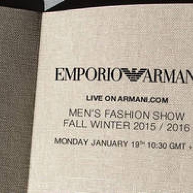 エンポリオ アルマーニのショーをライブストリーミング｜EMPORIO ARMANI