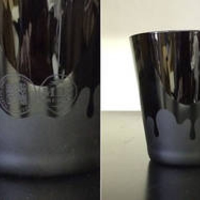 「松徳硝子×MADE BY SEVEN -REUSE-」のBLACK ROCK GLASS ｜STITCH JAPAN