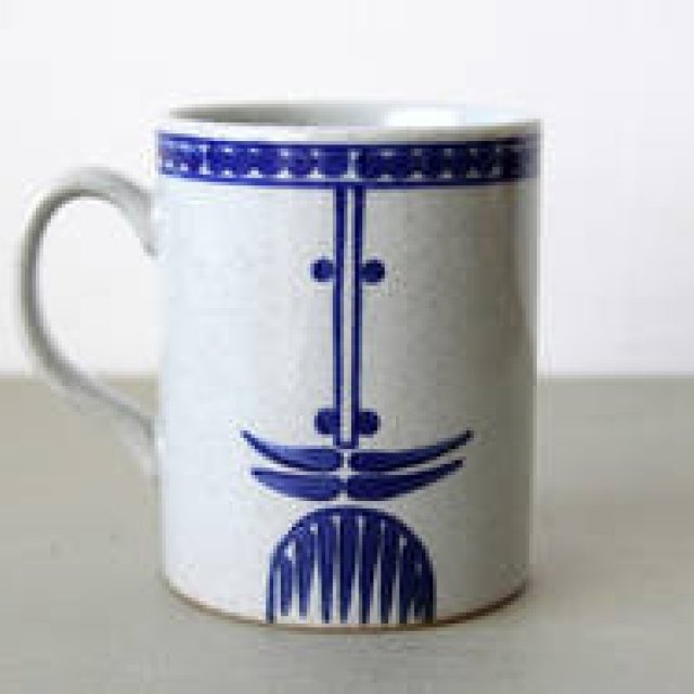 Lisa Larson × 西山陶器 “パパの顔”がほどこされたマグカップ ｜dieci