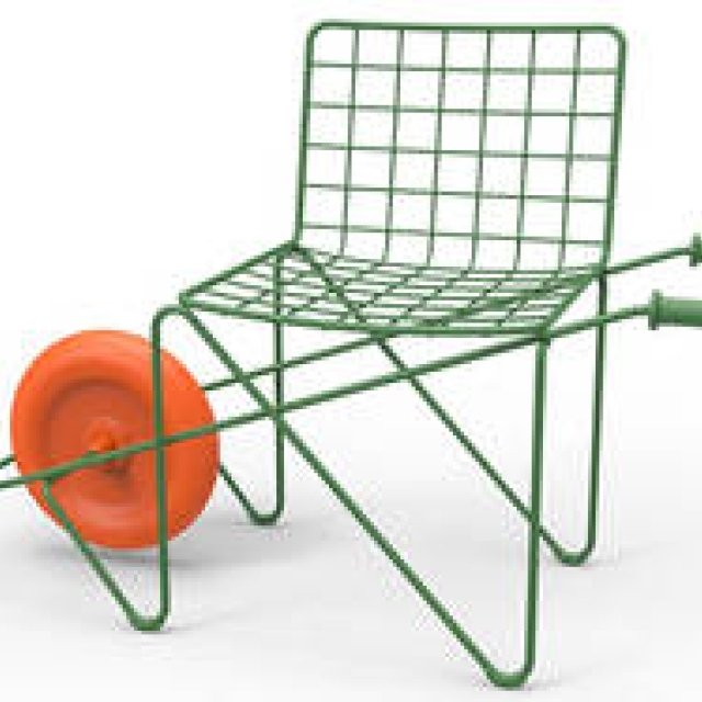 普遍的なワイヤーチェアに車輪をプラス。“モバイル”可能のユニークなプロダクト｜MAGIS