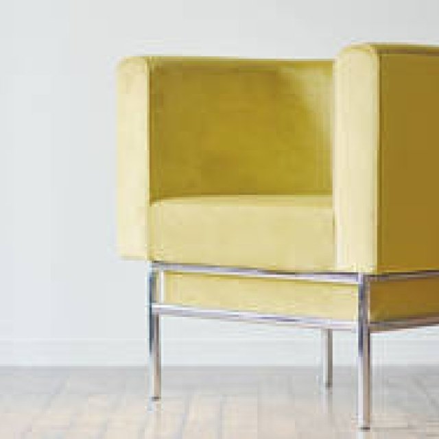 バウハウスからの影響を投影した一人掛けソファ｜Landscape Products 