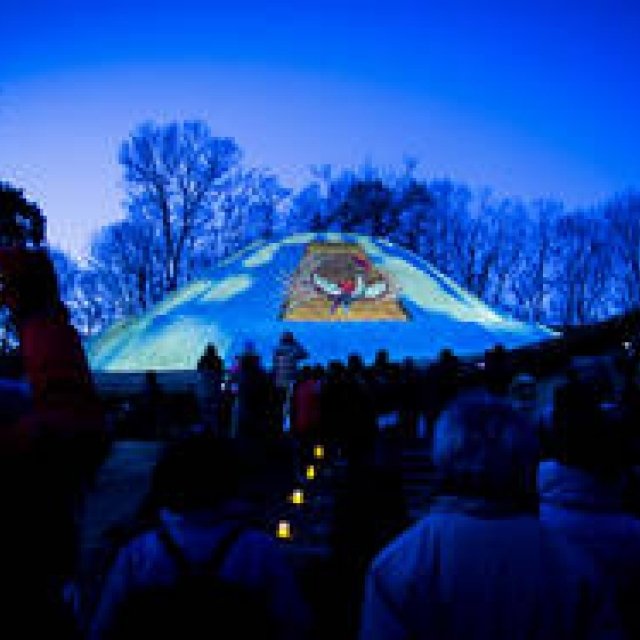 EVENT｜国内初！　古墳でプロジェクションマッピング ギャラリー