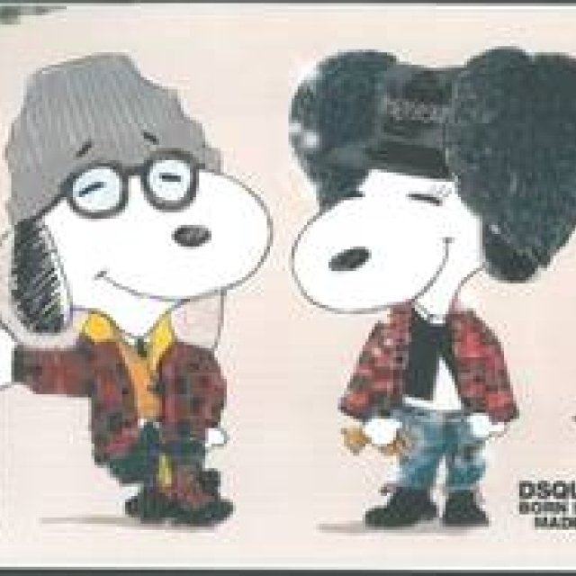 DSQUARED2｜ディースクエアードの服を着たファッショナブルなスヌーピー登場