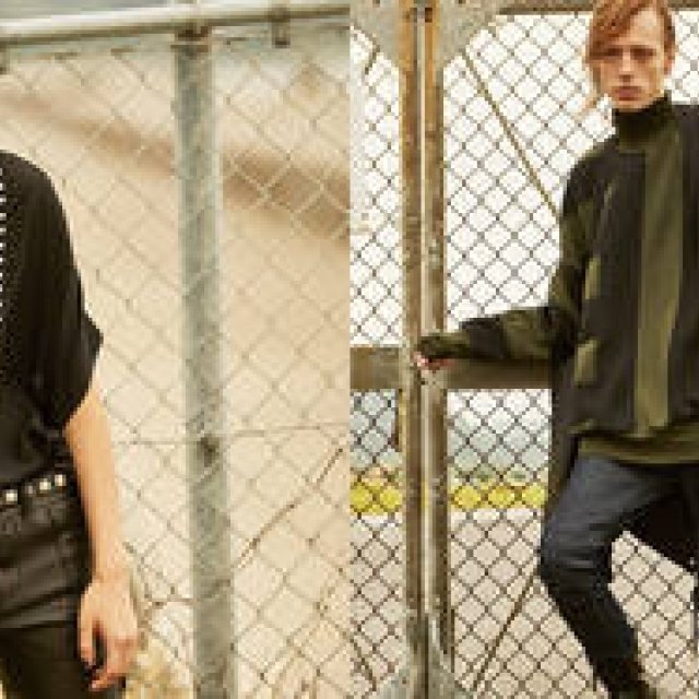 テクスチャーミックスで着こなす都会のレイヤード｜DIESEL BLACK GOLD ギャラリー（２）