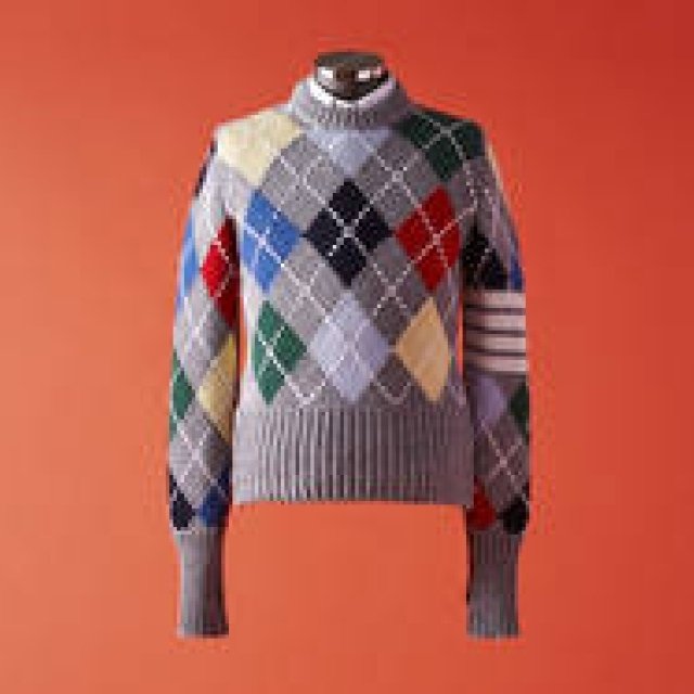 vol.3 クルーネックの柄セーター　THOM BROWNE｜トム ブラウン ギャラリー