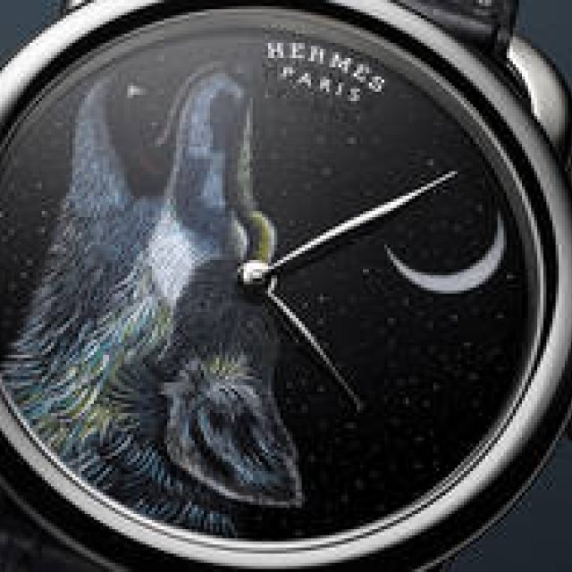 世界限定8本　夜空に吠えるオオカミを描いた「アルソー Awooooo」｜HERMÈS　ギャラリー