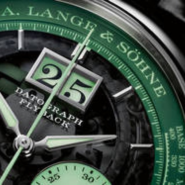 世界限定200本。ネオングリーンの光彩を放つクロノグラフ｜A.LANGE＆SÖHNE　ギャラリー